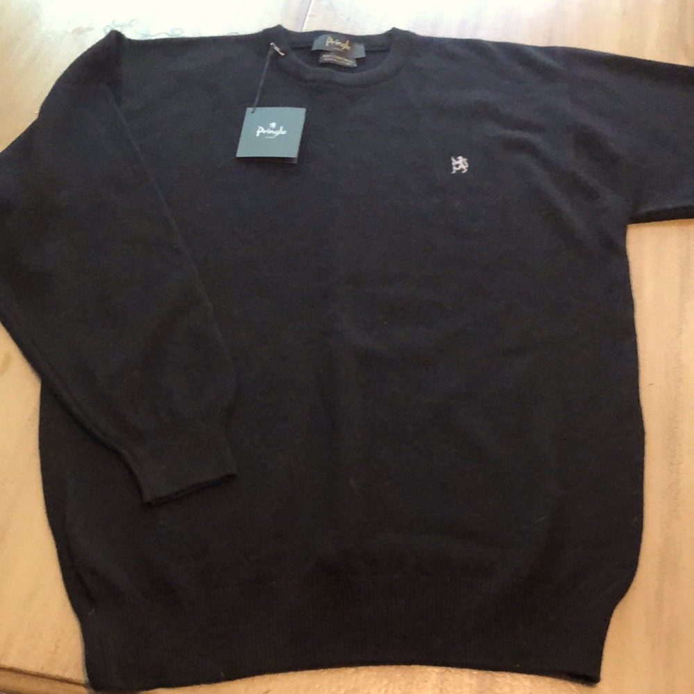 NWT Men’s Pringle Sport 100% LAMBSWOOL SWEATER